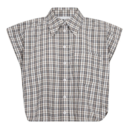 Haute L'Amitié - Dinnie Ns Mini Check Shirt HL10847 - Off-White/ Beige Skjorter 