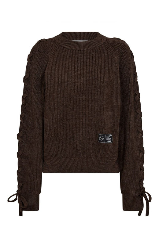 Haute L'Amitié - Duke Tie Knit HL10824 - Mocca Strikbluser 