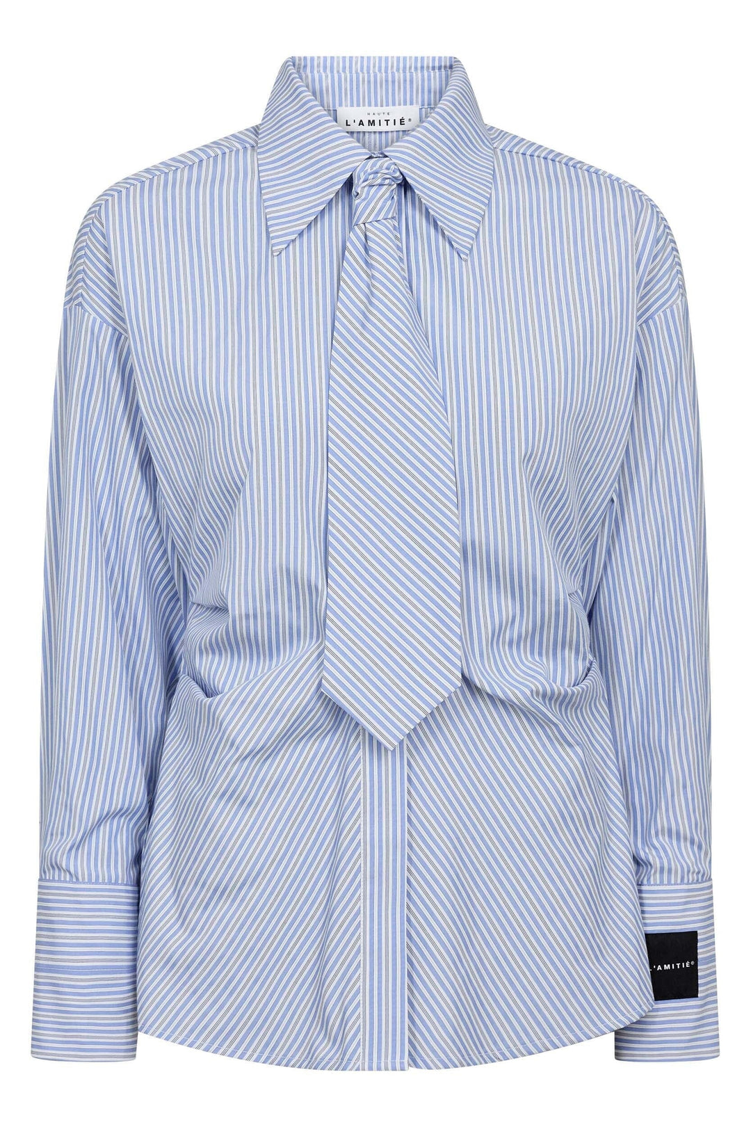 Haute L'Amitié - Emma Tie Stripe Shirt HL10667 - Pale Blue Skjorter 
