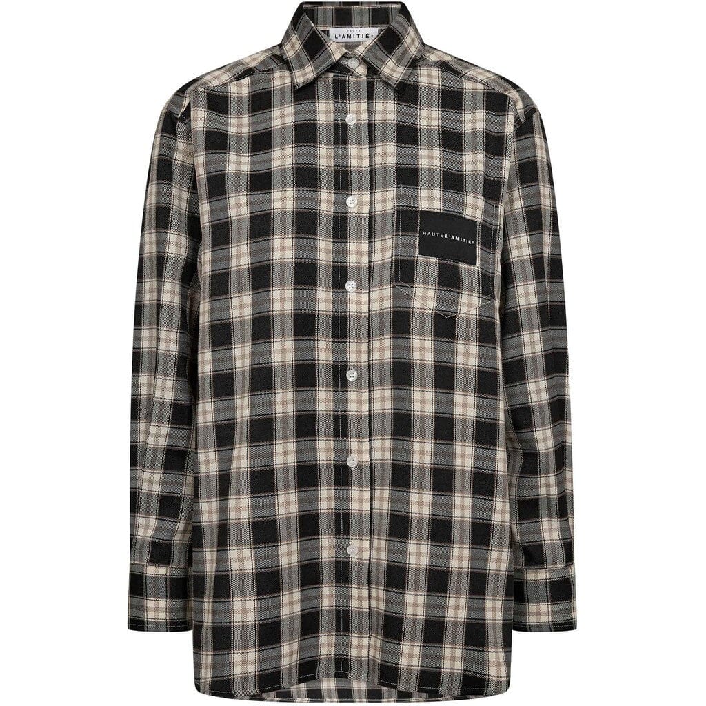 Haute L'Amitié - Haute Check Shirt HL10645 - Mocca Check Skjorter 