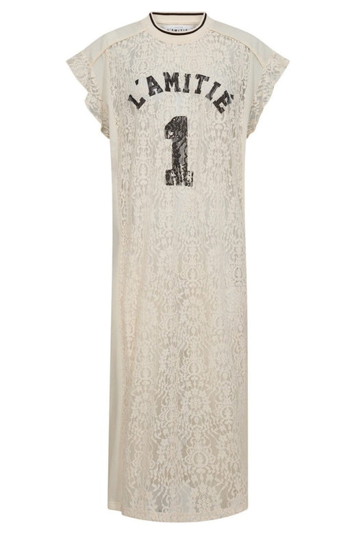 Haute L'Amitié - Lace Football Frill Dress HL10132 - Pearl