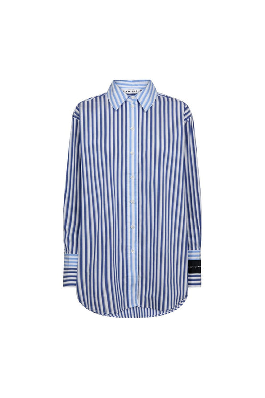 Haute L'Amitié - Lark Mix Stripe Shirt HL10480 - White/ Blue Mix