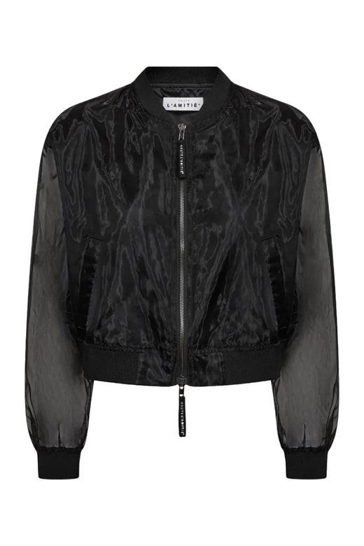 Haute L'Amitié - Organza Bomber HL10660 - Black Jakker 