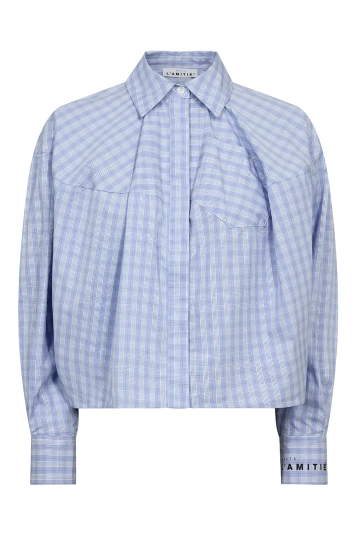 Haute L'Amitié - Sophie Check Shirt HL10746 - Pale Blue Skjorter 