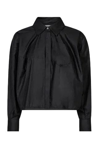 Haute L'Amitié - Sophie Din Coated Shirt Hl10902 - Black Skjorter 