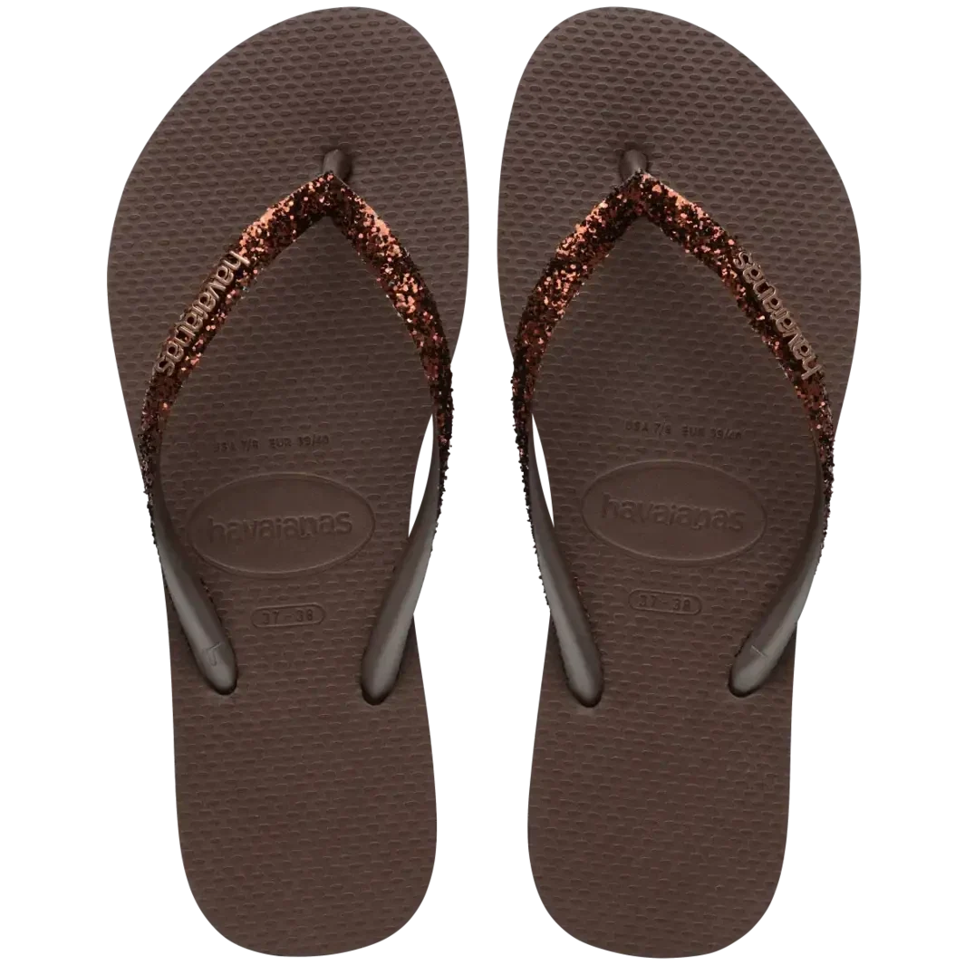 Havaianas - Hav. Slim Glitter Ii  - 0727 Dark Brown
