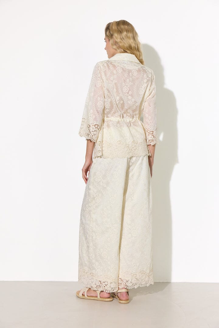 Hunkøn - Patty Lace Blazer 26324 - Cream Blazere 