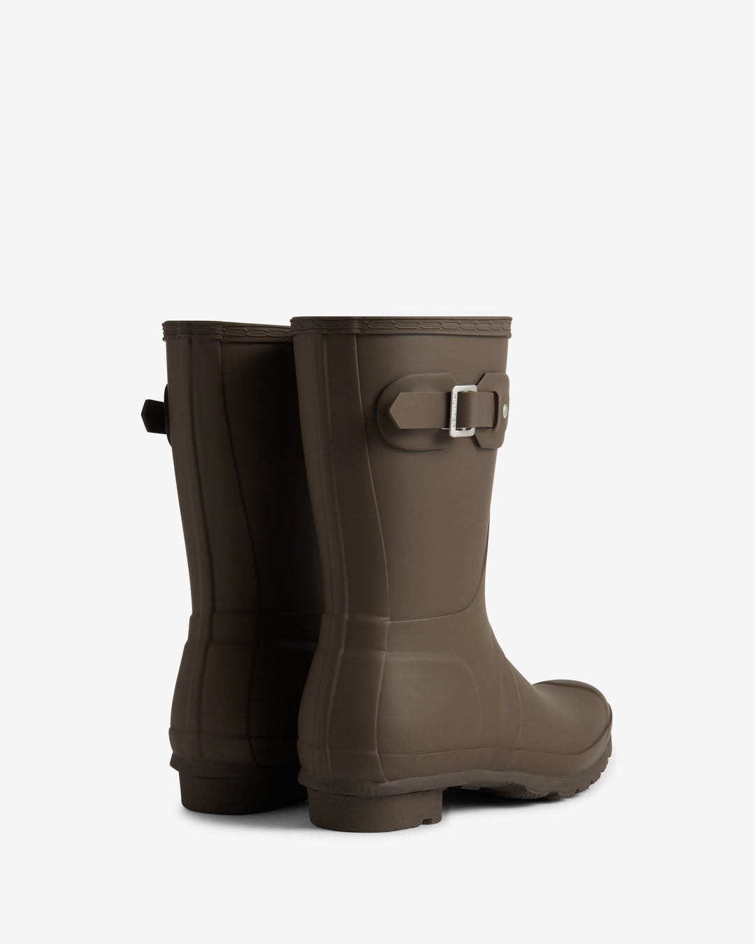 Hunter - Womens Original Short Boot Wfs1000rmacb - Chocolate Brown Gummistøvler 