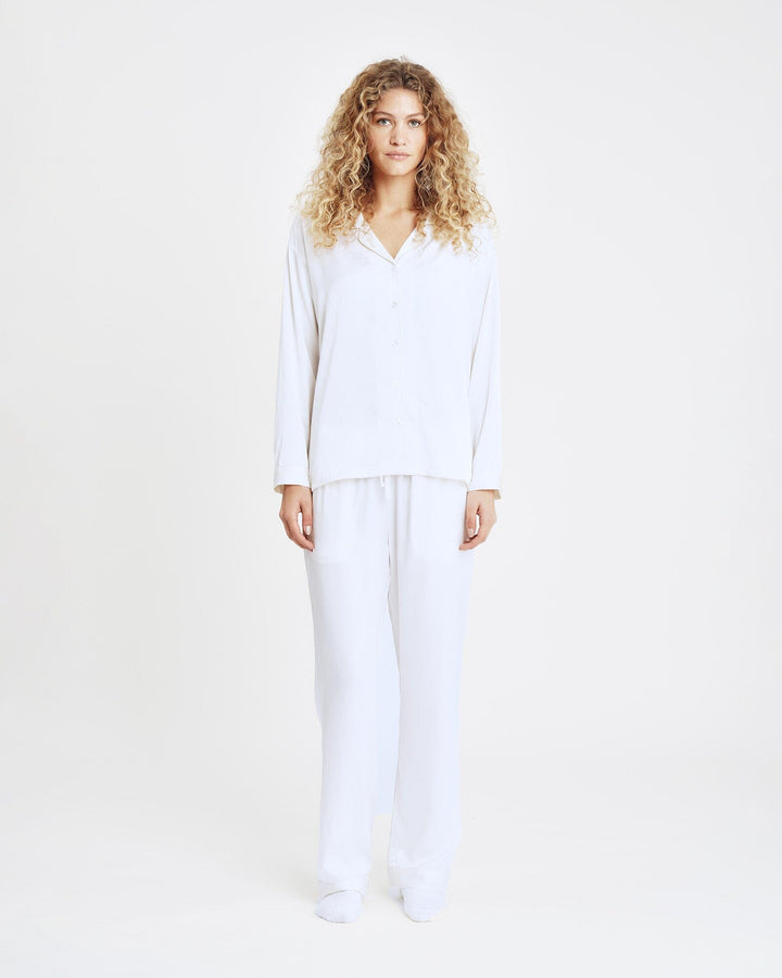 Hype The Detail - Satin Pyjamas 800-43 - 80 - Ivory Nattøj 