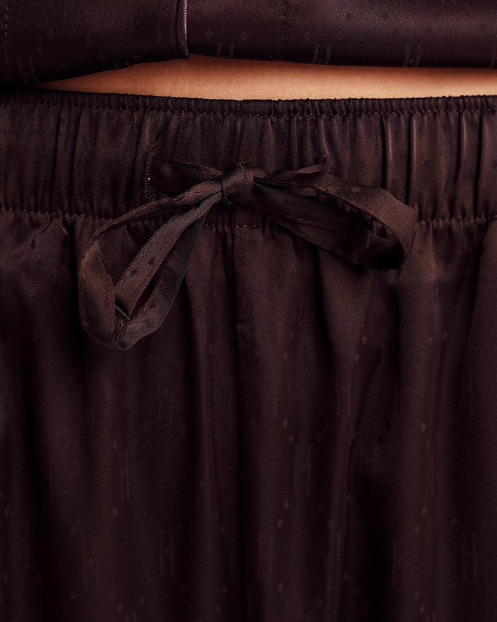 Hype The Detail - Satin Pyjamas 800-43 - 8989 - Brun Nattøj 