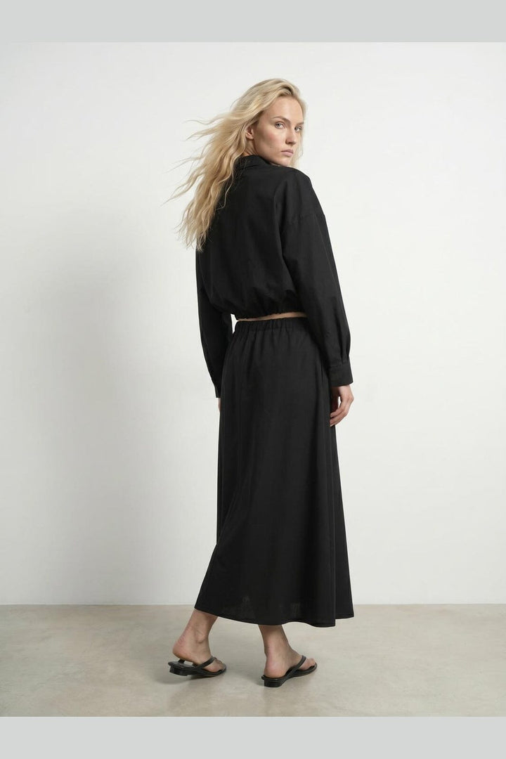 Hypedrop - Hdenya Maxi Skirt 32000732 - 5242688 - Black