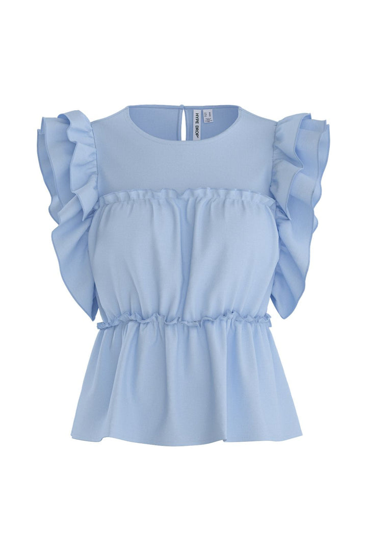 Hypedrop - Hdsuna Ruffle Peplum Top 32000996 - 5220980 - Ice Water