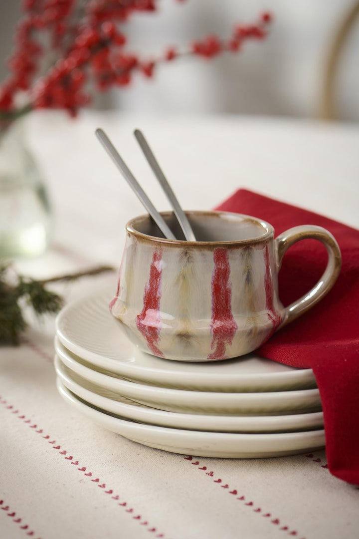 Ib Laursen - Stofserviet Elin Ensfarvet Rød - 66258-33