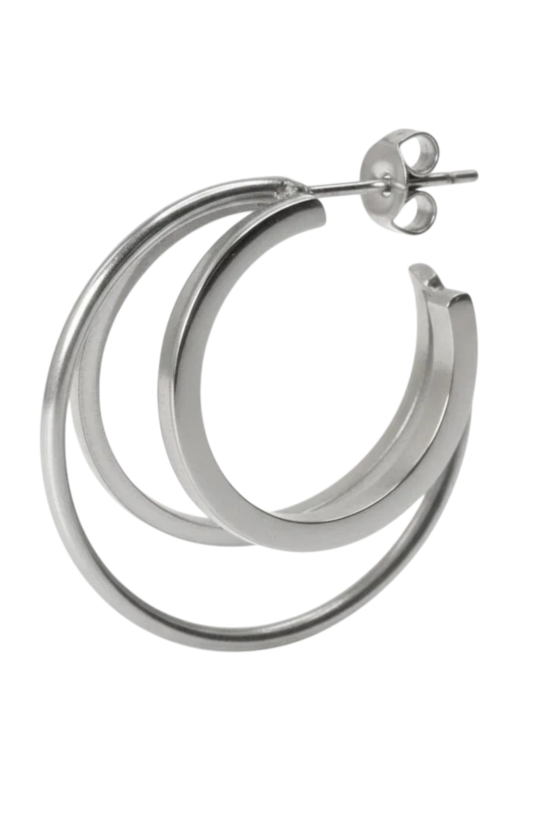 Jane Koenig - Triple Olympia Hoop TOH-SS26-SS-GEFT - Silver Øreringe 