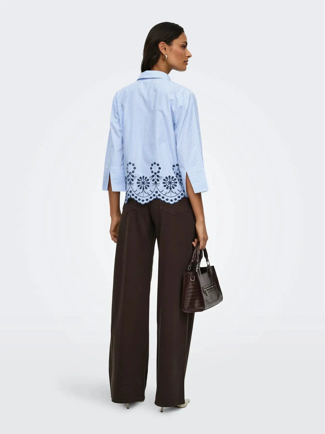 JDY - Jdybille L/S Embroidery Top - 5004770 White Provence Skjorter 