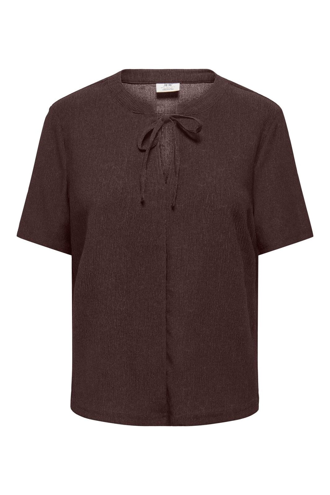 JDY - Jdydebbie Ss V Neck Top Dia - 5104544 Coffee Bean
