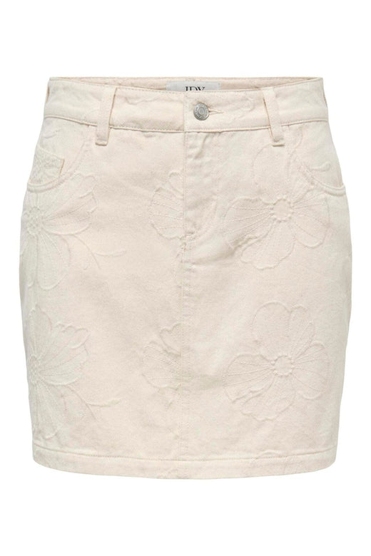 JDY - Jdyhavanna Emb Skirt - 5140649 Ecru