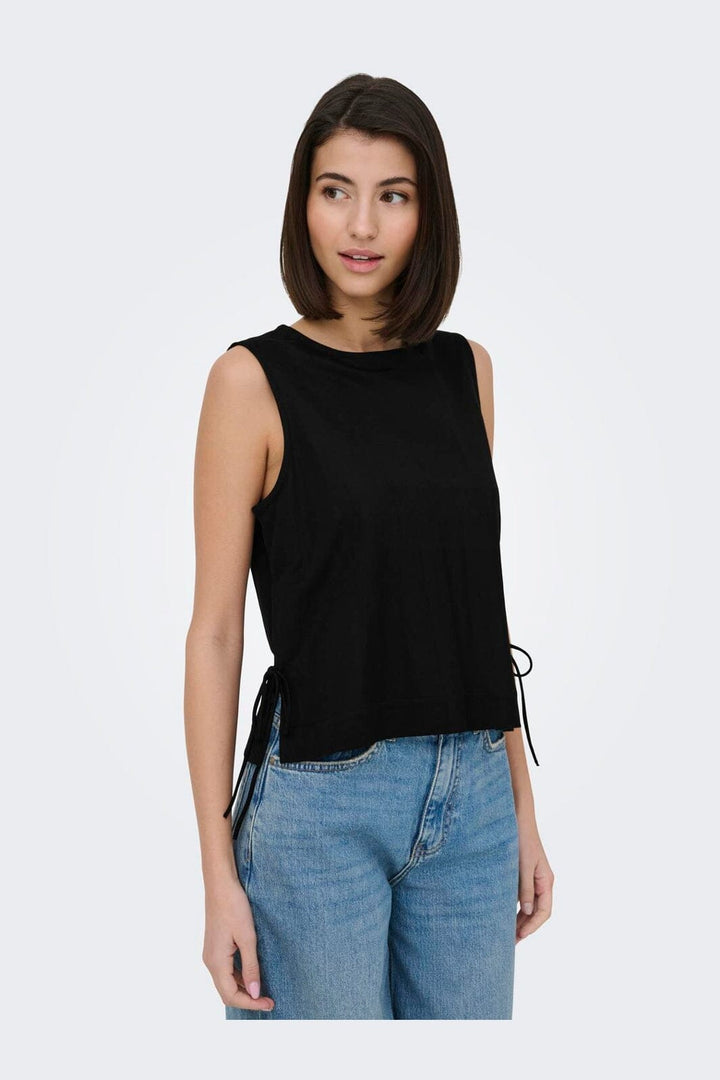 JDY - Jdyleslie S/L Bow Top - 5014869 Black
