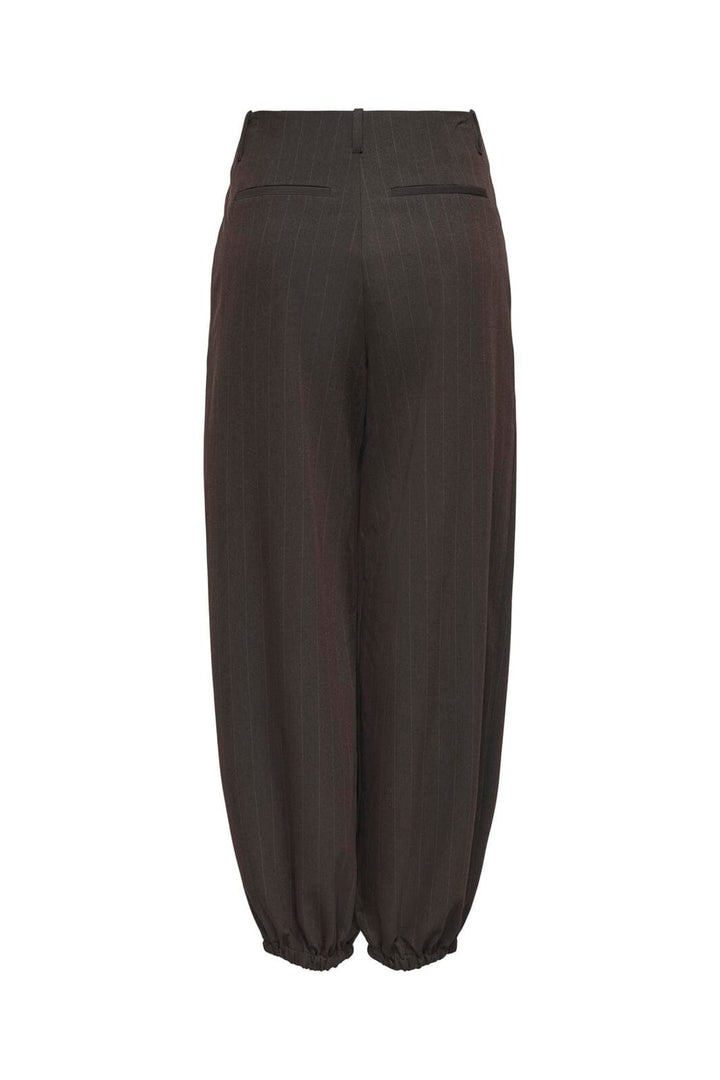 JDY - Jdymadeline Balloon Pant - 5151605 Chocolate Torte Tobacco Pin Stripe