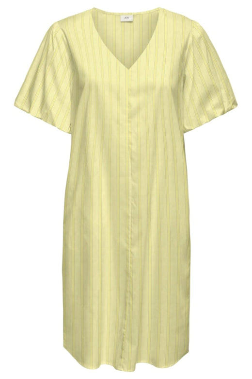 JDY - Jdymio 2/4 Mididress Dia - 5049558 French Vanilla 03-02-26 Lemon Drop & Black Kjoler 