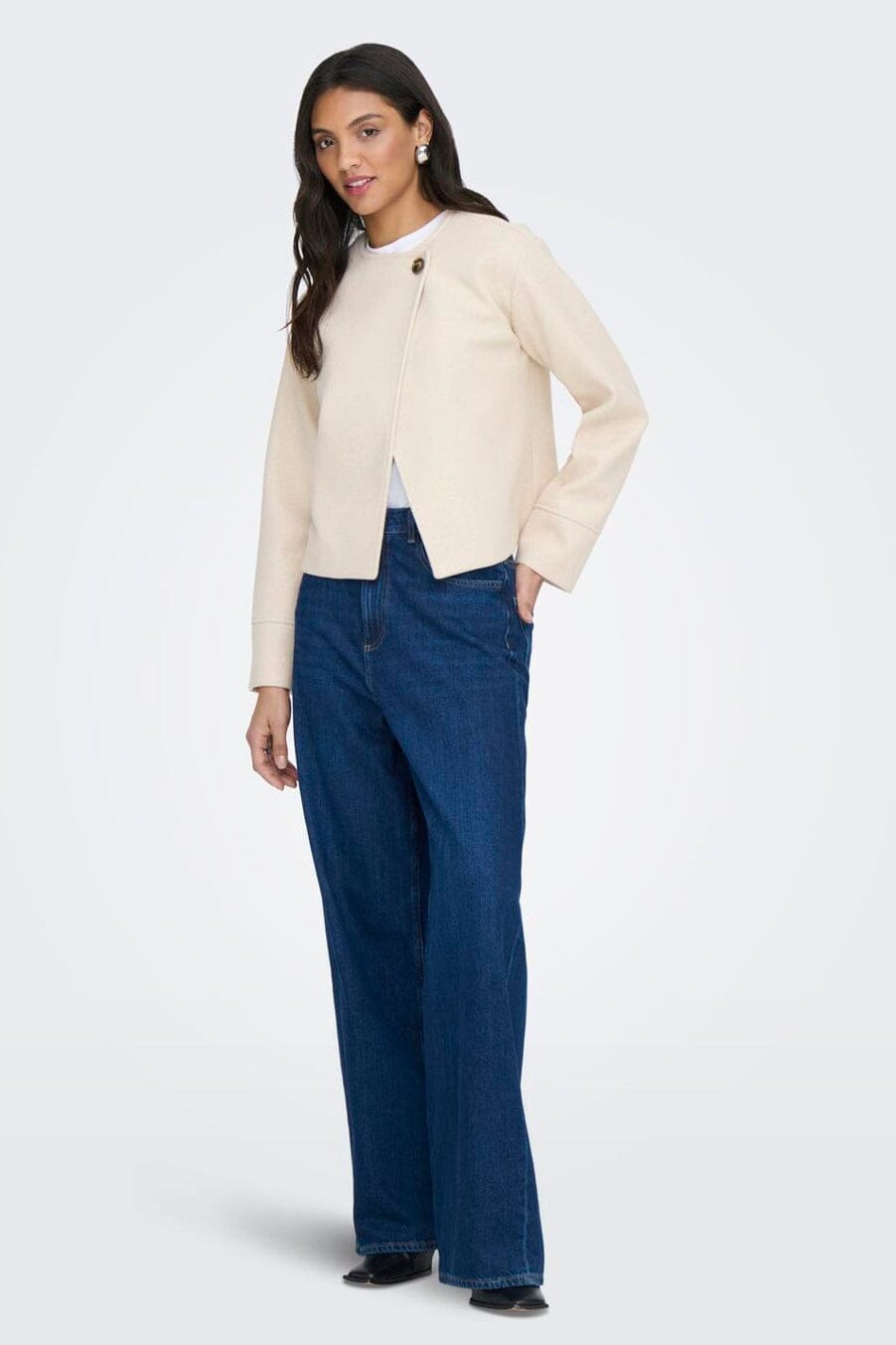 JDY - Jdyrubin Life One Button Jacket Sij - 4905504 Oxford Tan Melange