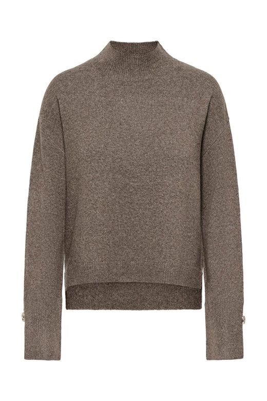 JDY - Jdysabrina L/S Hn Detail Pullov Knt - 5111246 Falcon Melange