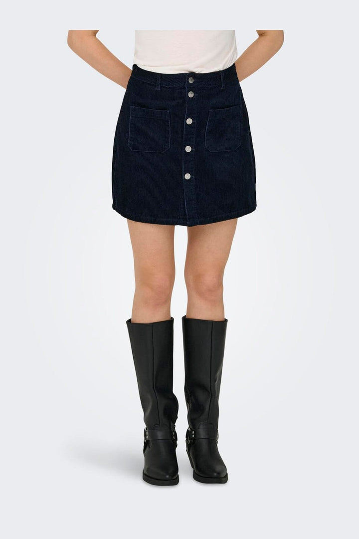 JDY - Jdyshiraz Corduroy Skirt - 4435331 Night Sky