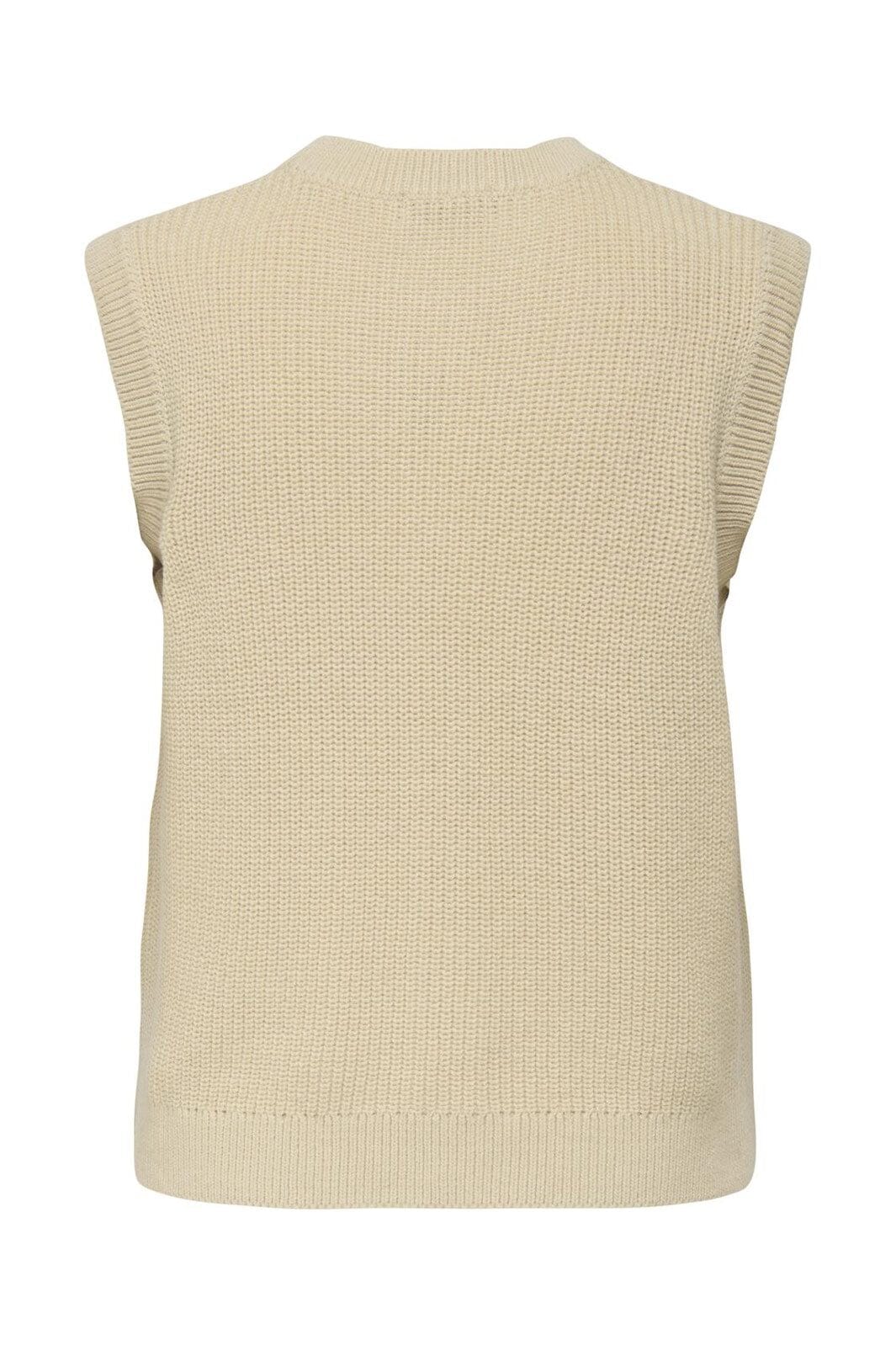 JDY - Jdystella S/L O-Neck Vest Knt - 4854212 Whitecap Gray