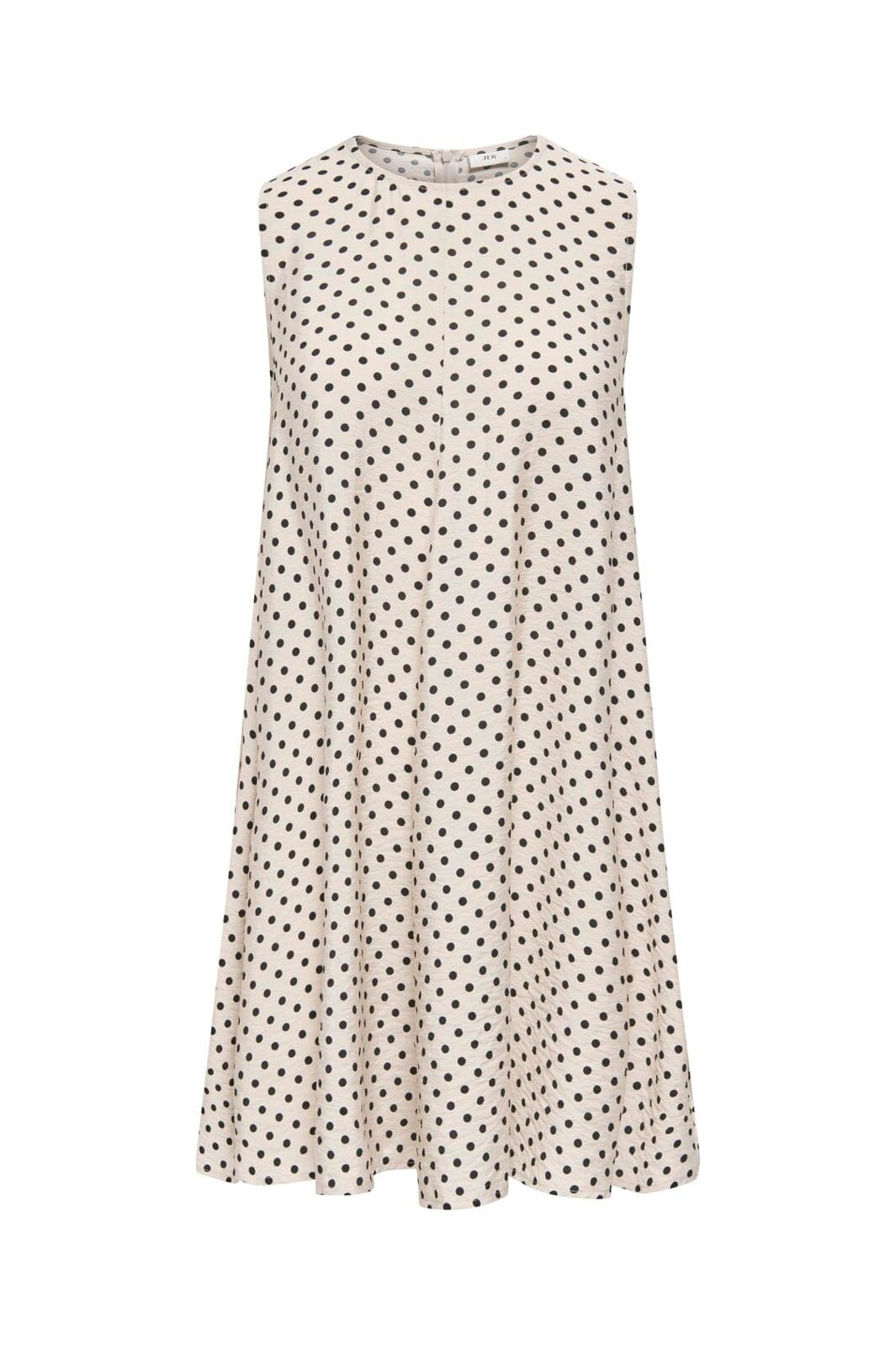 JDY - Jdytroya Barbara Life S/L Dress - 5054434 Pumice Stone 21-03-26 Pumice Stone W. Black Dot