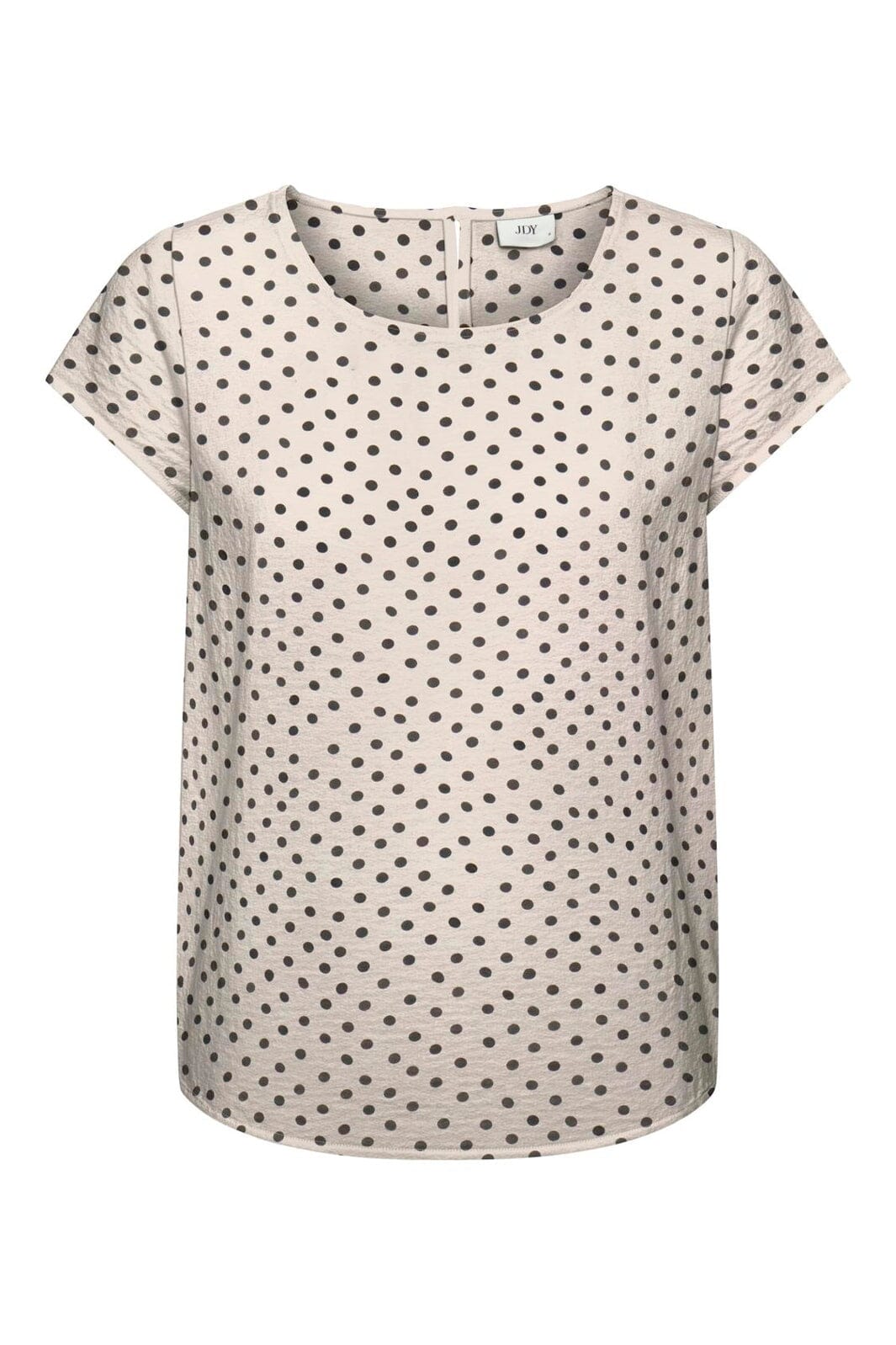 JDY - Jdytroya Life S/S Top Dia - 5085468 Pumice Stone 21-03-26 W. Black Dot