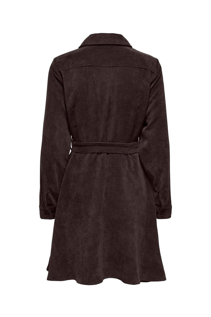 JDY - Jdyulla Ohio L/S Dress Dia - 5143844 Chocolate Torte