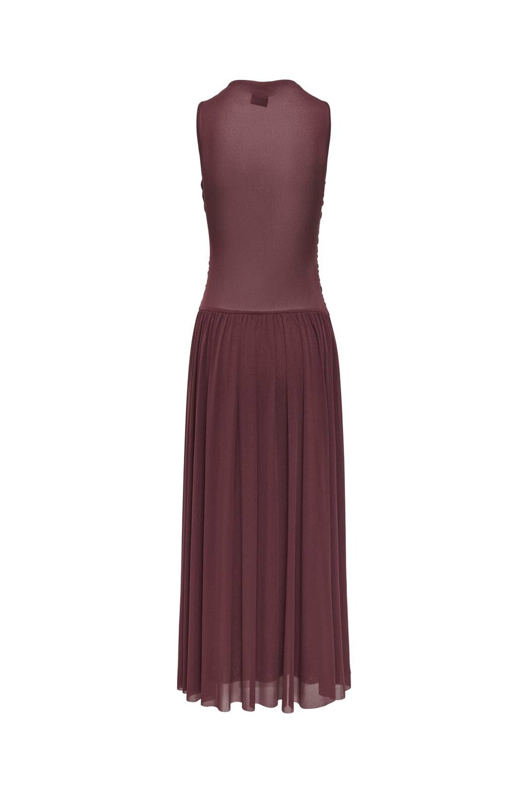 JDY - Jdyuso S/L Rouching Long Dress - 5110785 Rum Raisin