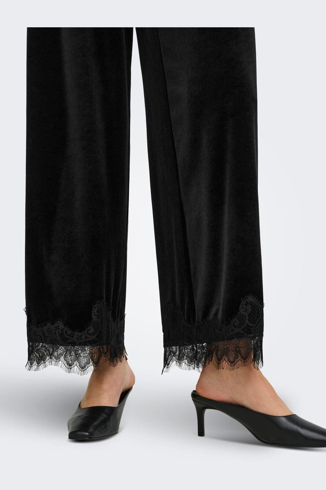 JDY - Jdyvalerie Velvet Lace Pant - 5121633 Black