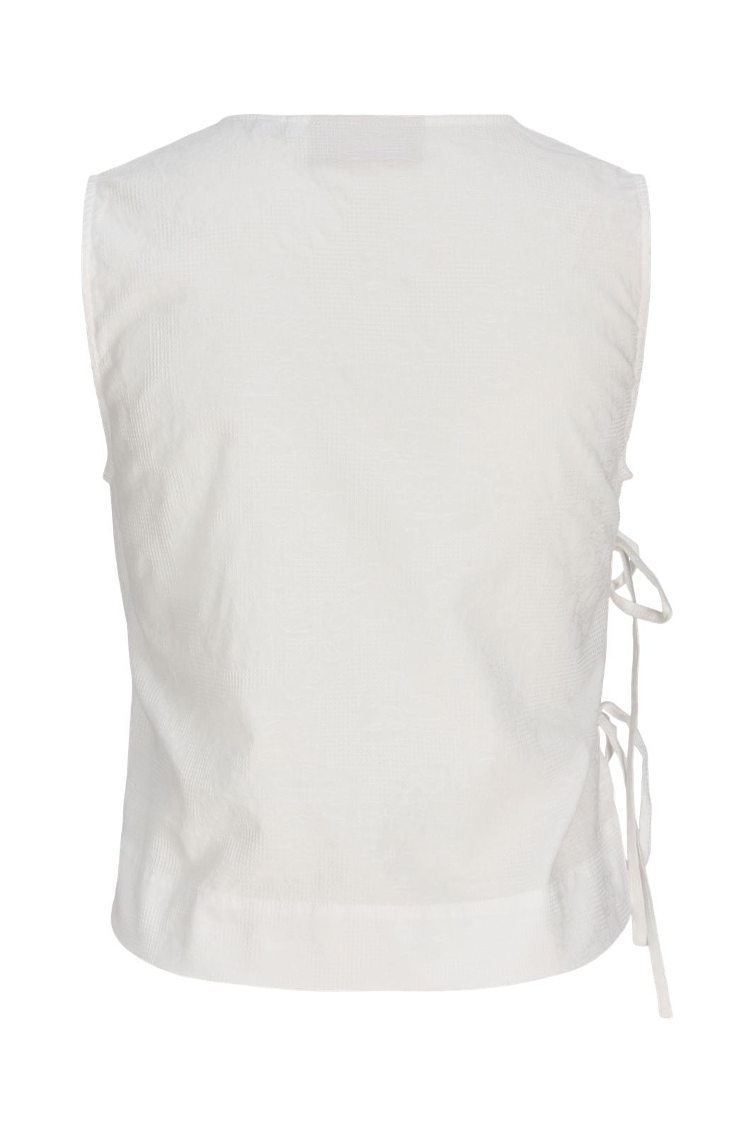 Jjxx - Jxalia Structured Sl Wrap Top - 4954866 Blanc De Blanc