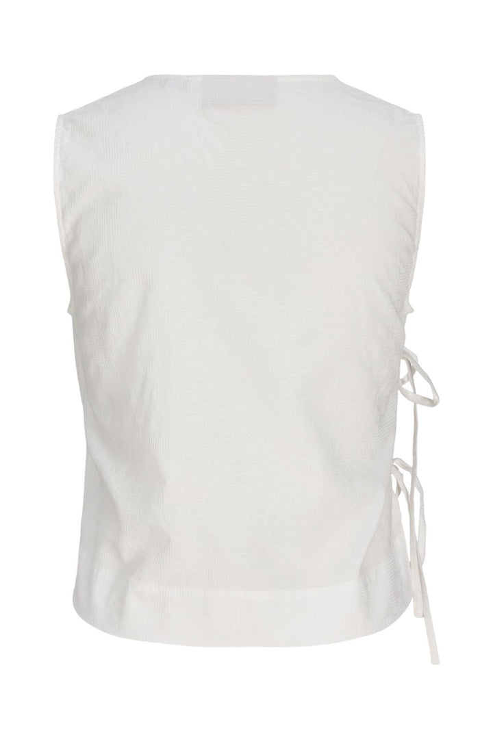 Jjxx - Jxalia Structured Sl Wrap Top - 4954866 Blanc De Blanc