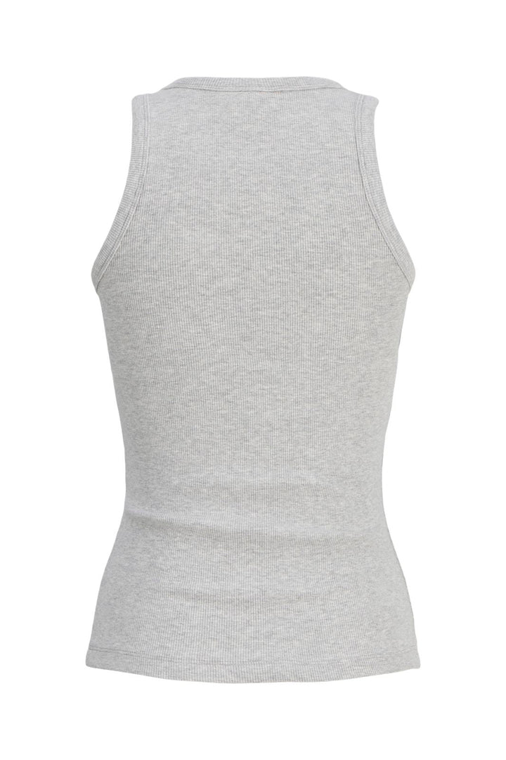 Jjxx - Jxfrida Sl U-Neck Top - 5024072 Light Grey Melange