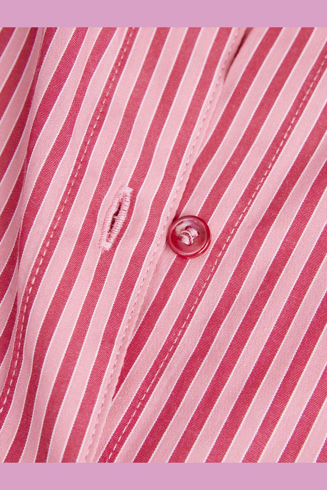 Jjxx - Jxjamie Ls Relaxed Poplin Shirt - 4235856 Cerise Stripe