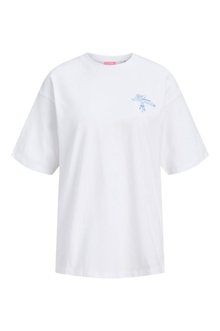 Jjxx - Jxmillow Loose Ss Tee Sp326 - 5014263 Bright White Lets Make Today Awesome