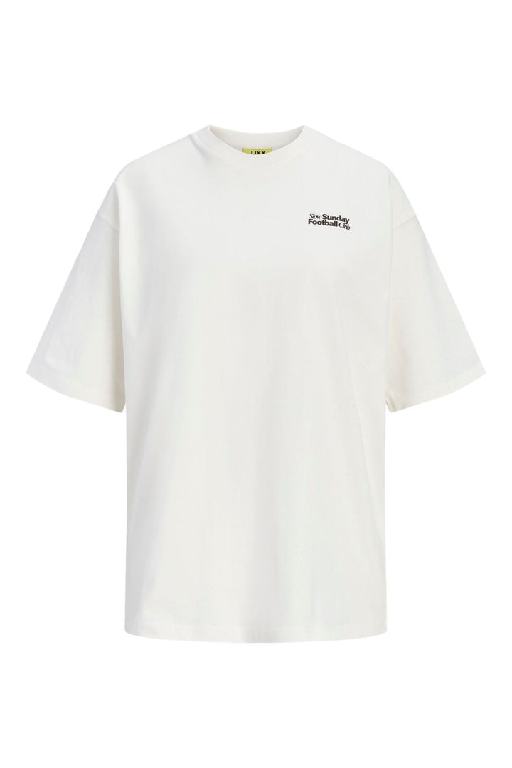 Jjxx - Jxmillow Loose Ss Tee Stydss26 - 5163387 Cloud Dancer Sunday Football