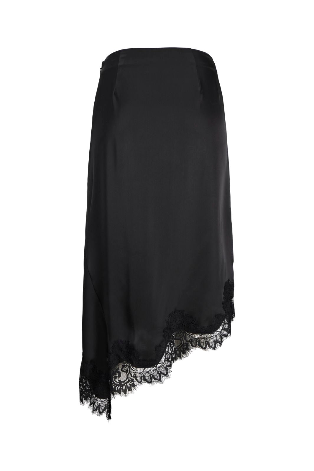 Jjxx - Jxvima Satin Asymmetric Skirt Ln - 5089448 Black