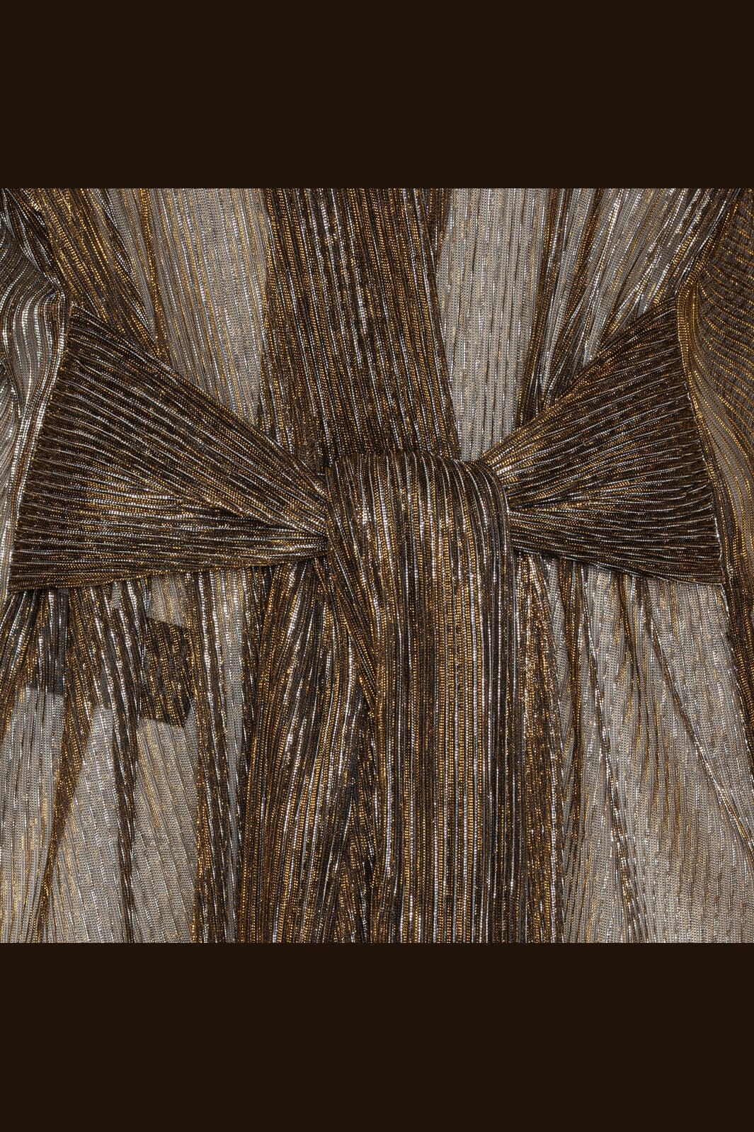 Karmamia - Shimmer Wrap Blouse 2580 - Bronze