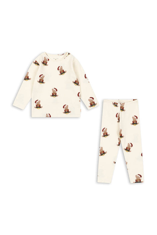 Konges Sløjd - Basic Blouse/pants Set Gots Ks106378 - Teddy Bear