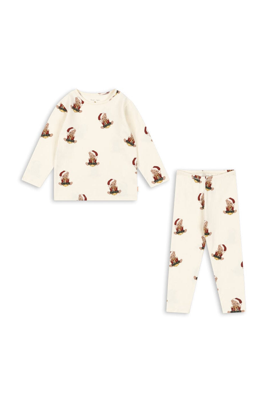 Konges Sløjd - Basic Blouse/pants Set Gots Ks106378 - Teddy Bear