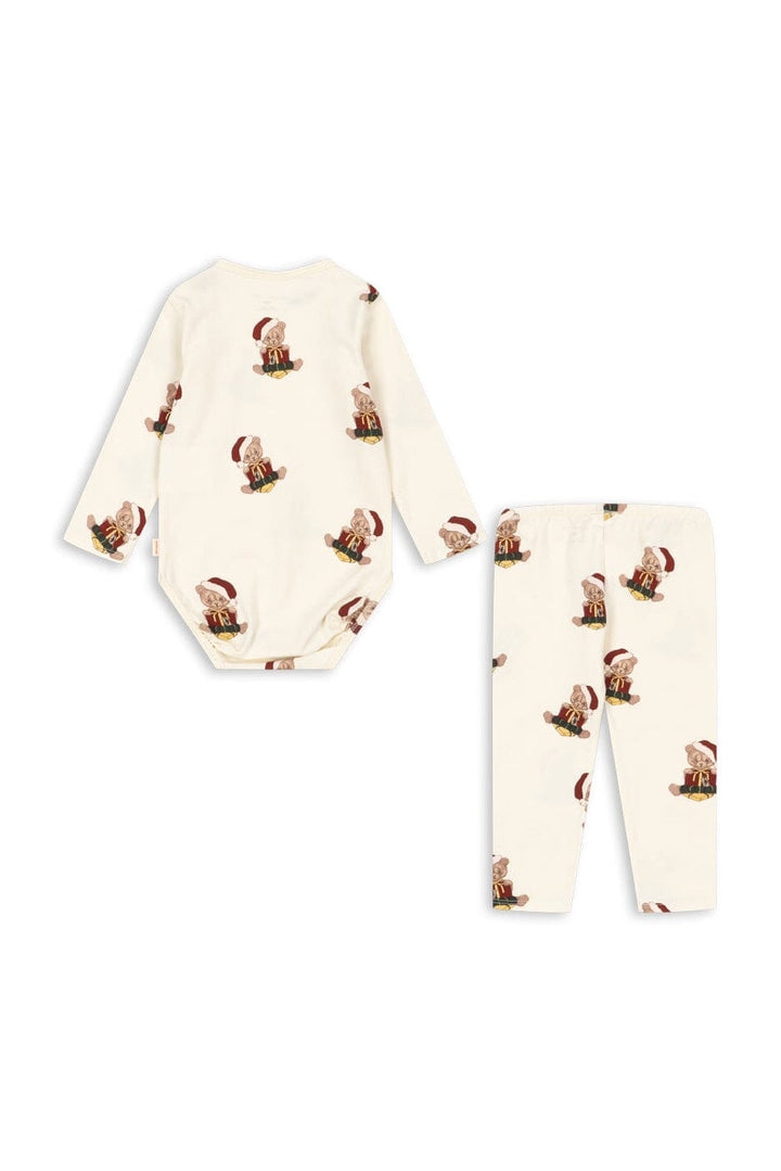 Konges Sløjd - Basic Body/pants Set Gots Ks106379 - Teddy Bear