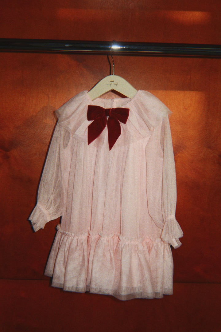 Konges Sløjd - Bow Dress Ks106400 - Creole Pink Kjoler 