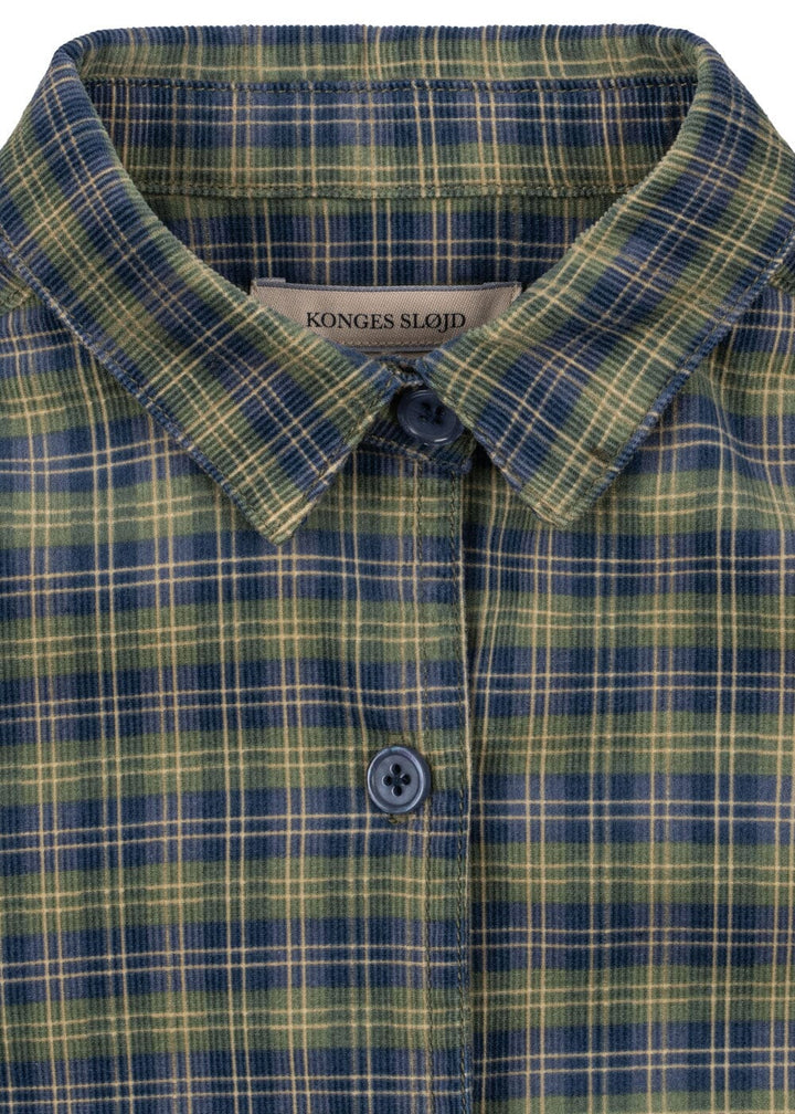 Konges Sløjd - Cara Ls Shirt Gots Ks108135 - Laurel Blue Check Skjorter 