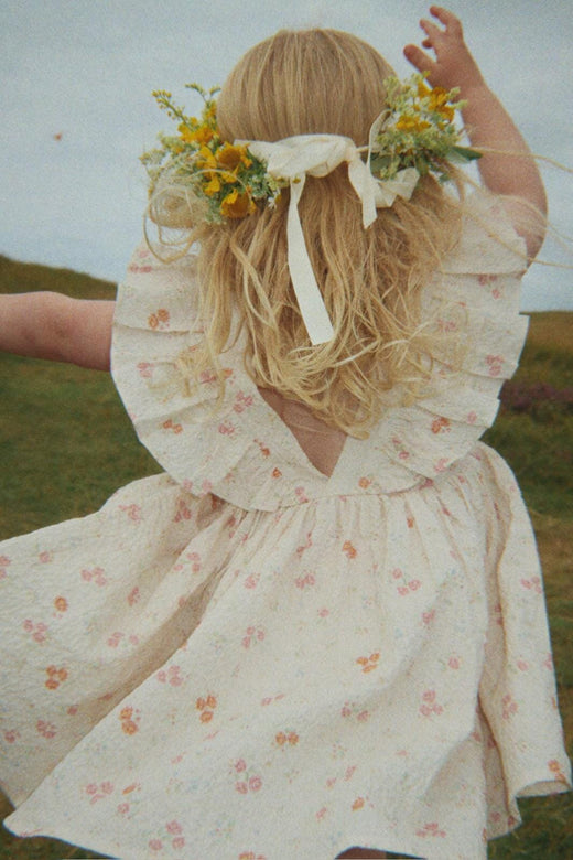 Konges Sløjd - Elin Frill Dress Gots Ks105338 - Nonoka