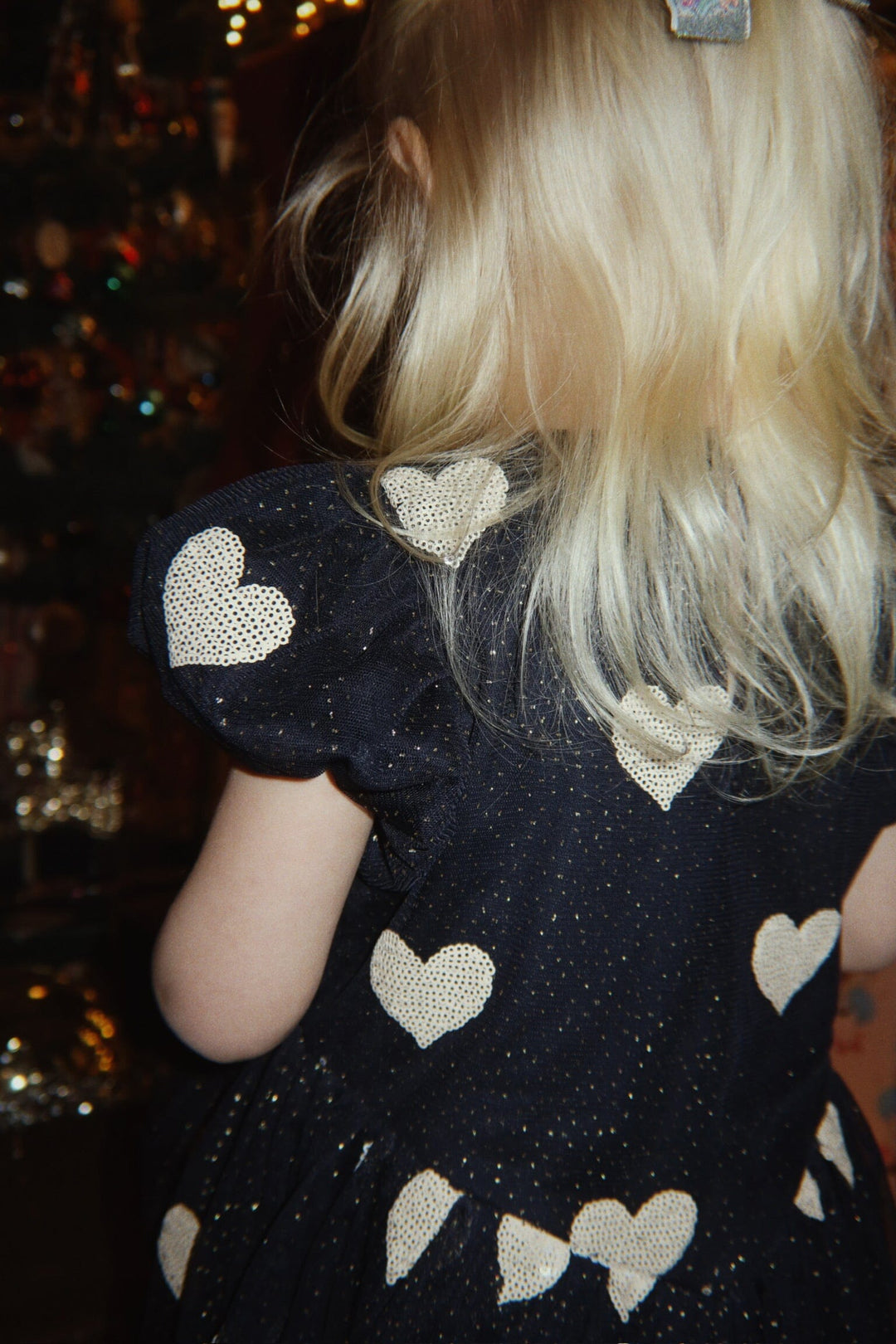 Konges Sløjd - Heartlily Dress Grs Ks106492 - Coeur Night Sky Kjoler 