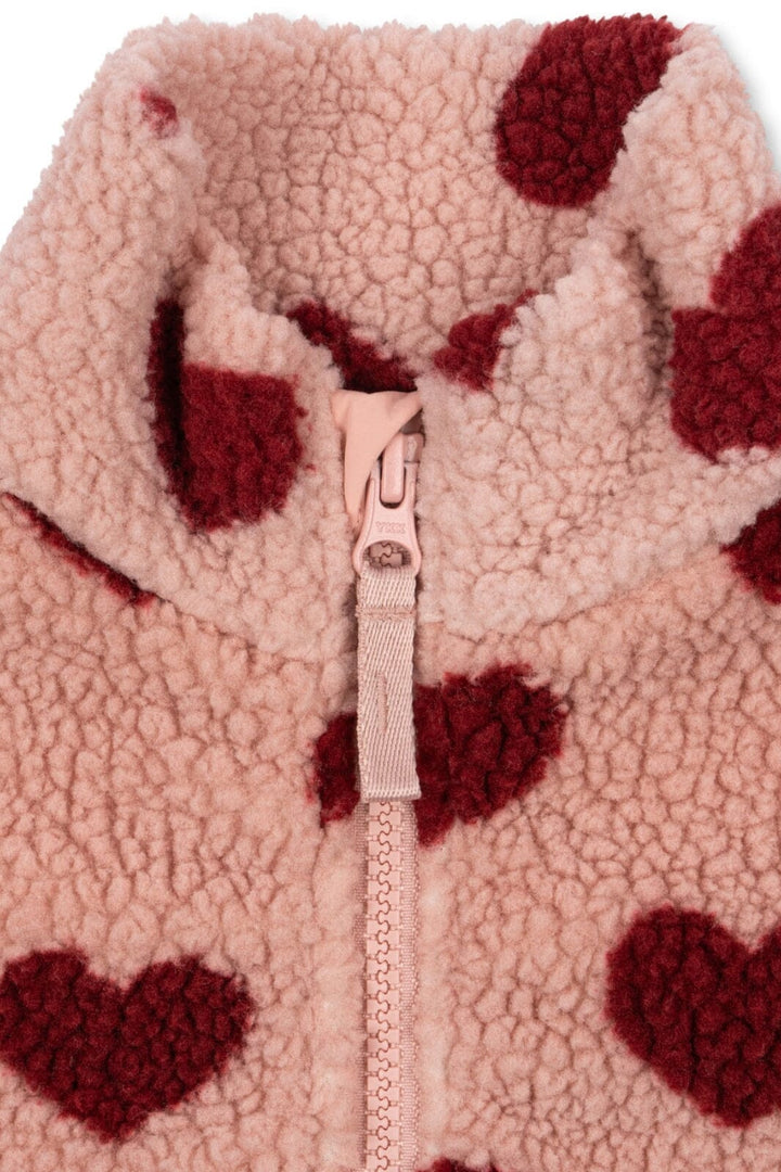 Konges Sløjd - Jody Teddy Half Zip Grs Ks104067 - Coeur Mellow