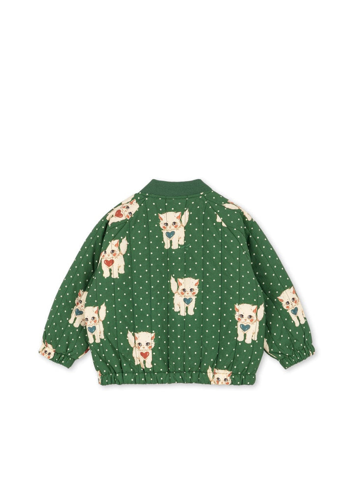 Konges Sløjd - Juno Printed Bomber Jacket Ks105731 - Dot Miao Verde Termojakker 